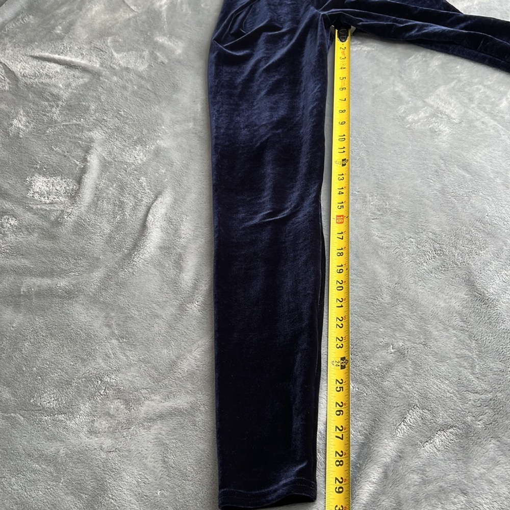 NWOT Blackmilk Velvet Deep Blue High Waisted Leggings ~ LIMITED Size Medium - Picture 13 of 15